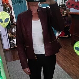 Pre-owned BACCINI Faux Leather Jacket